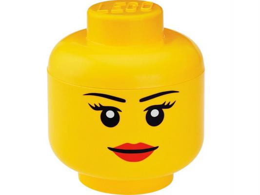 Ящик для игрушек с крышкой Lego 4031 пластик жёлтый