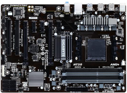 Материнская плата GigaByte GA-970A-DS3P V2.0 Socket AM3+ AMD 970 4xDDR3 2xPCI-E 16x 2xPCI 3xPCI-E 1x 6 ATX Retail