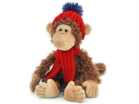 Мягкая игрушка обезьянка ОРАНЖ Мягкая игрушка Обезьянка Тёпа искусственный мех коричневый 15 см