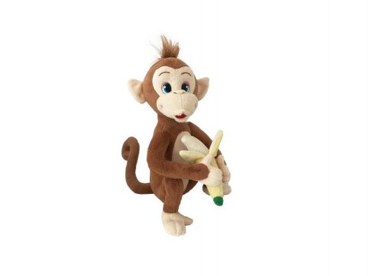 Мягкая игрушка обезьянка Fluffy Family Лакомка Микки плюш коричневый 25 см 681161