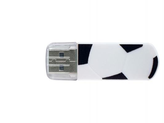 Флешка USB 8Gb Verbatim Mini Graffiti Edition Football 49880 USB2.0 бело-черный
