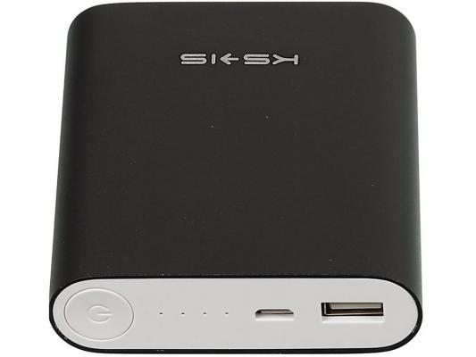 Портативное зарядное устройство KS-is KS-239 Black 10400мАч USB 3 адаптера черный