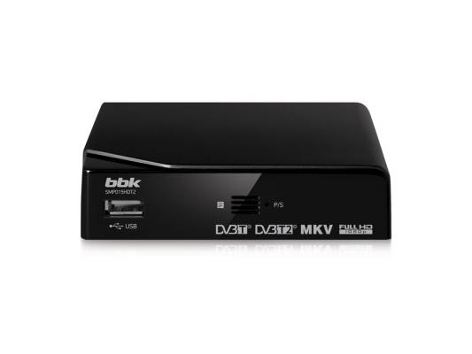 Тюнер цифровой DVB-T2 BBK SMP015HDT2 черный