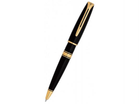 Шариковая ручка Waterman Charleston 13004 K чернила синие корпус черно-золотистый S0701010
