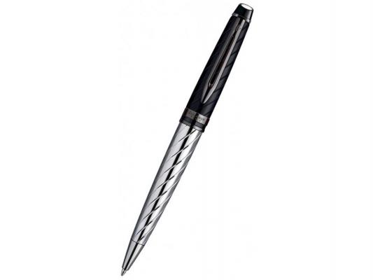 Шариковая ручка Waterman Expert 3 Precious CT Black чернила синие корпус черно-серебристый S0963360