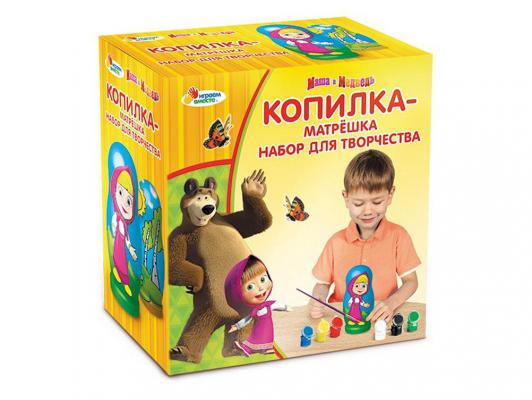 Набор для творчества Играем вместе Multiart Маша и Медведь - Копилка-матрешка от 3 лет 3599-MASHA