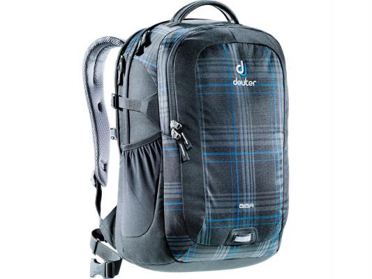 Городской рюкзак с отделением для ноутбука Deuter Giga 28 л синий голубой клетка 80414 -7309