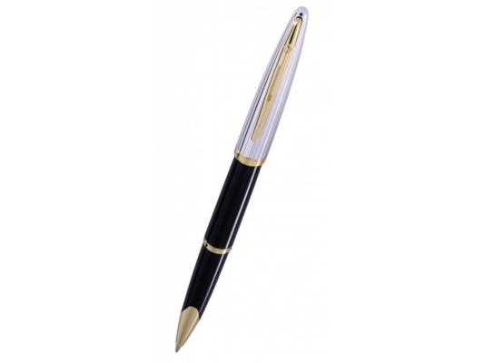 Ручка-роллер Waterman Carene De Luxe Black Silver GT F чернила черные корпус черно-серебристый S0699980