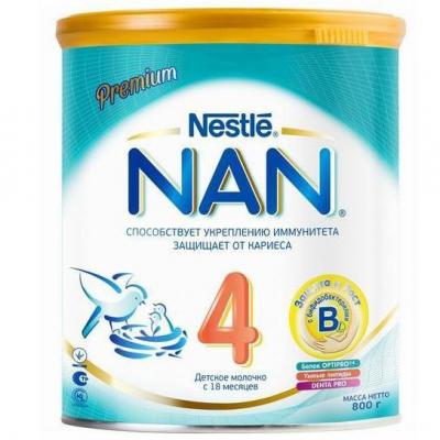 Заменитель Nestle NAN 4 Premium Optipro с 18 мес. 800 гр