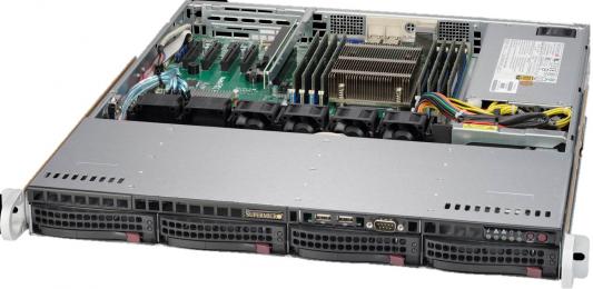 Серверная платформа SuperMicro SYS-5018R-M 1U   LGA2011 8xDDR4 4x2.5" SATA 350 Вт