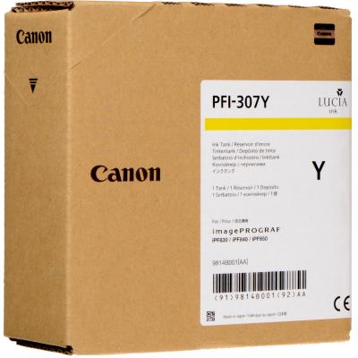 Картридж Canon PFI-307 Y для iPF830/840/850 желтый 9814B001