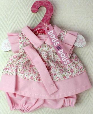 Платье для кукол Munecas Antonio Juan высотой 26см розовое в цветочек 0126