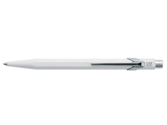 Шариковая ручка автоматическая Caran D’Ache Office 849 синий M Classic white 849.001_MTLGB