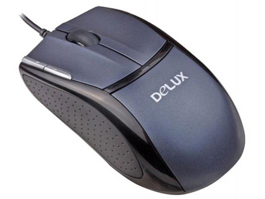 Мышь Delux DLM-550L серый USB