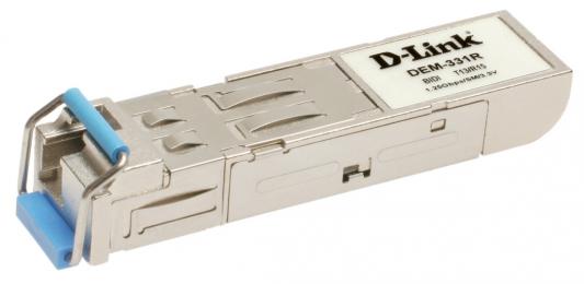 Трансивер сетевой D-Link DEM-331R/A1A 1 порт 1000BASE-BX-U для одномодового оптического кабеля до 40км