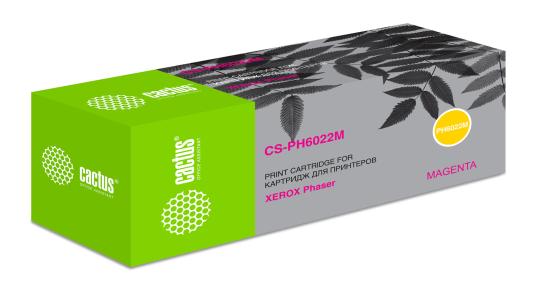 Картридж Cactus CS-PH6022C для Xerox Phaser 6020/6022/WC6025/6027 1000стр Пурпурный