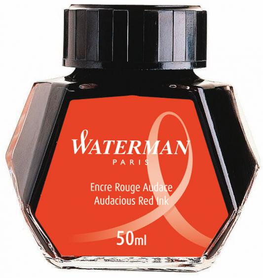 Флакон с чернилами Waterman Ink Bottle 51063 чернила красный 50мл S0110730