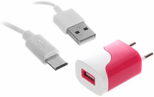 Сетевое зарядное устройство Continent ZN10-194RD USB 1A красный