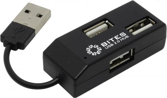 Концентратор USB 5bites HB24-201BK 4 порта USB2.0 черный