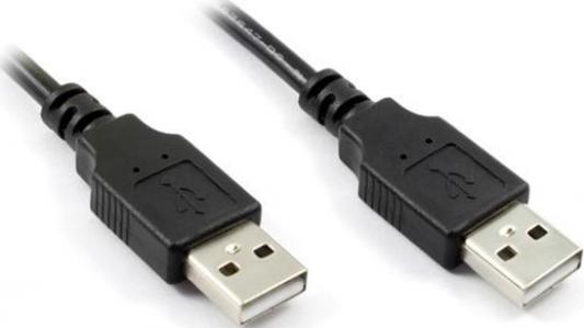 Кабель интерфейсный USB 2.0 AM-AM 1.0м Greenconnect экранированный черный GC-UM2M