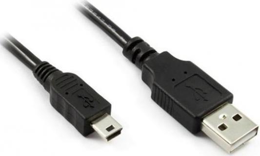Кабель USB 2.0 AM-mini5P 1.5м Greenconnect экранированный черный GCR-UM2M5P-BB2S-1.5m