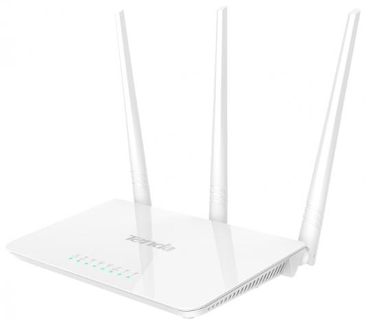 Wi-Fi роутер Tenda F3 802.11bgn 300Mbps 2.4 ГГц 3xLAN LAN белый