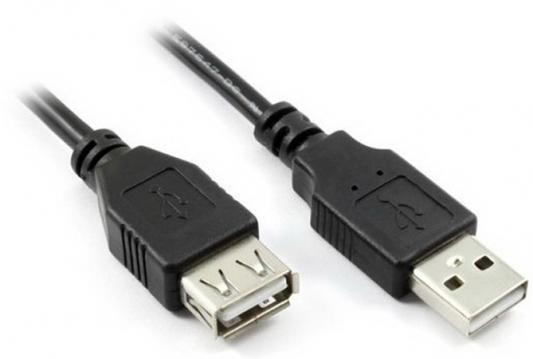 Кабель удлинительный USB 2.0 AM-AF 1.8м Greenconnect экранированный черный GCR-UEC3M-BB2S-1.8m