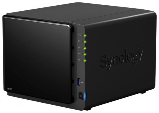 Сетевой накопитель Synology DS416 4x2.5"/3.5" HotSwap HDD RAID 0/1/10/5/6 2xGbLAN