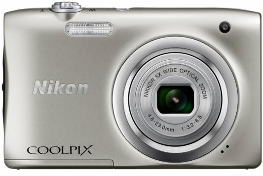 Фотоаппарат Nikon Coolpix A100 20Mp 5x Zoom серебристый