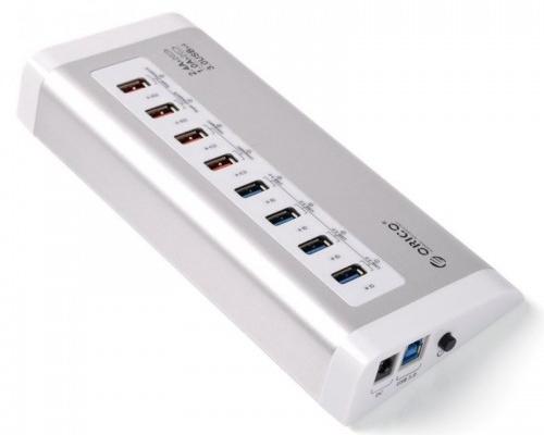 Концентратор USB 3.0 Orico UH4C4-SV — серебристый