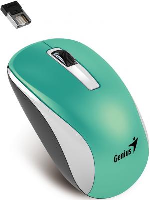 Мышь беспроводная Genius NX-7010 белый зелёный USB