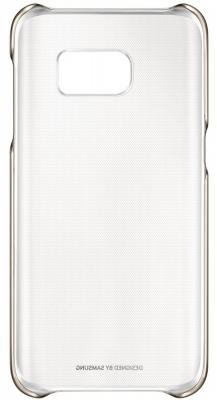Чехол Samsung EF-QG930CFEGRU для Samsung Galaxy S7 Clear Cover золотистый/прозрачный