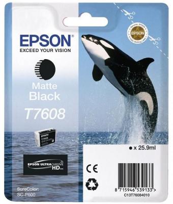 Картридж Epson C13T76084010 для Epson SC-P600 матовый черный