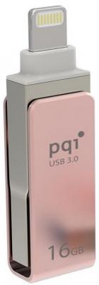 Флешка USB 16Gb PQI iConnect mini розовый 6I04-016GR3001