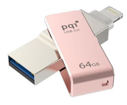 Флешка USB 64Gb PQI iConnect mini 6I04-064GR3001 розовый