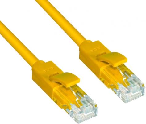 Патч-корд UTP 5E категории 3.0м Greenconnect GCR-LNC02-3.0m литой желтый