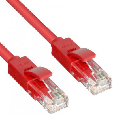 Патч-корд UTP 5E категории 7.5м Greenconnect GCR-LNC04-7.5m литой красный