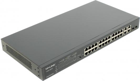 Коммутатор TP-LINK T1500-28PCT PoE+ 24-ports 10/100/1000Mbps 4 гигабитных порта