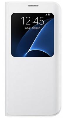 Чехол флип-кейс Samsung для Samsung Galaxy S7 edge S View Cover белый EF-CG935PWEGRU