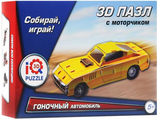 Пазл 3D Fusion Toys Желтый гоночный автомобиль инерционный 29 элементов FT20014