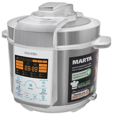 Мультиварка Marta MT-4310 белый серебристый 900 Вт 5 л