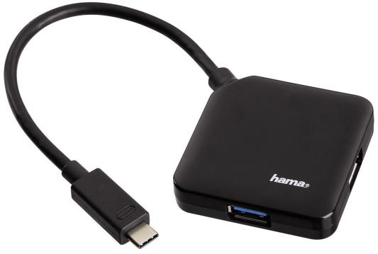 Концентратор USB 3.0 HAMA H-135750 4 х USB 3.0 черный