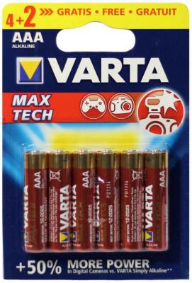 Батарейки Varta MaxTech AAA 6 шт Max Power LongLife