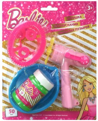 Набор 1Toy Barbie фен с крутилкой, ёмкость для раствора, баночка 50 мл Т58739