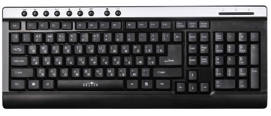 Клавиатура Oklick 380M USB черный серый