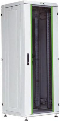 Шкаф сетевой 33U ITK LINEA N LN35-33U68-G 600х800mm стеклянная передняя дверь серый