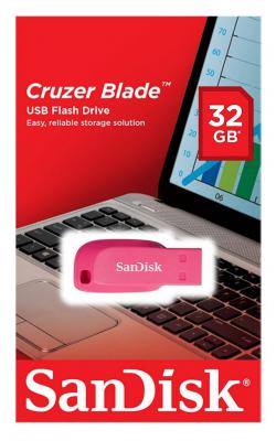 Флешка USB 32Gb SanDisk Cruzer Blade SDCZ50C-032G-B35PE розовый
