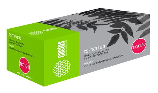 Картридж Cactus CS-TK3130 черный для Kyocera Mita FS 4200/4300/4200DN/4300DN/M3550idn Ecosys/60idn (25000стр.)