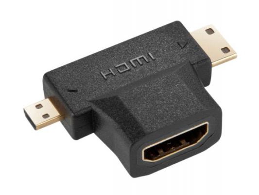 Переходник ORIENT C137  HDMI F - mini+ micro HDMI M C395