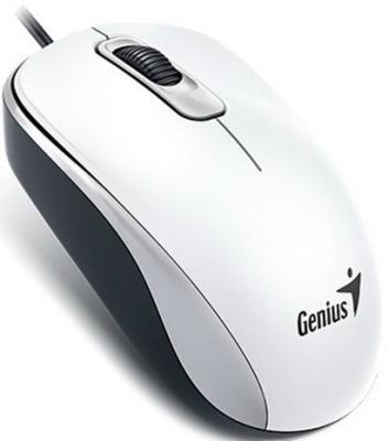 Мышь проводная Genius DX-110 белый USB + PS/2